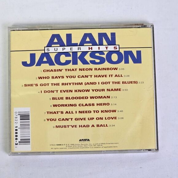 Alan Jackson Super Hits Country CD Album - Picture 3 of 3